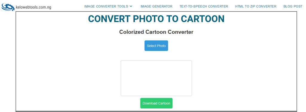 CONVERT PHOTO TO CARTOON