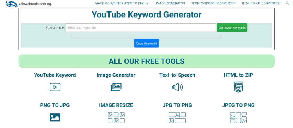 YouTube Keyword Generator