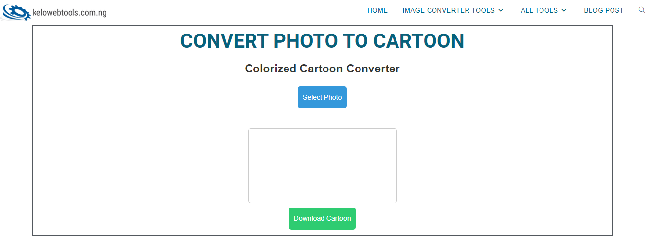 CONVERT PHOTO TO CARTOON