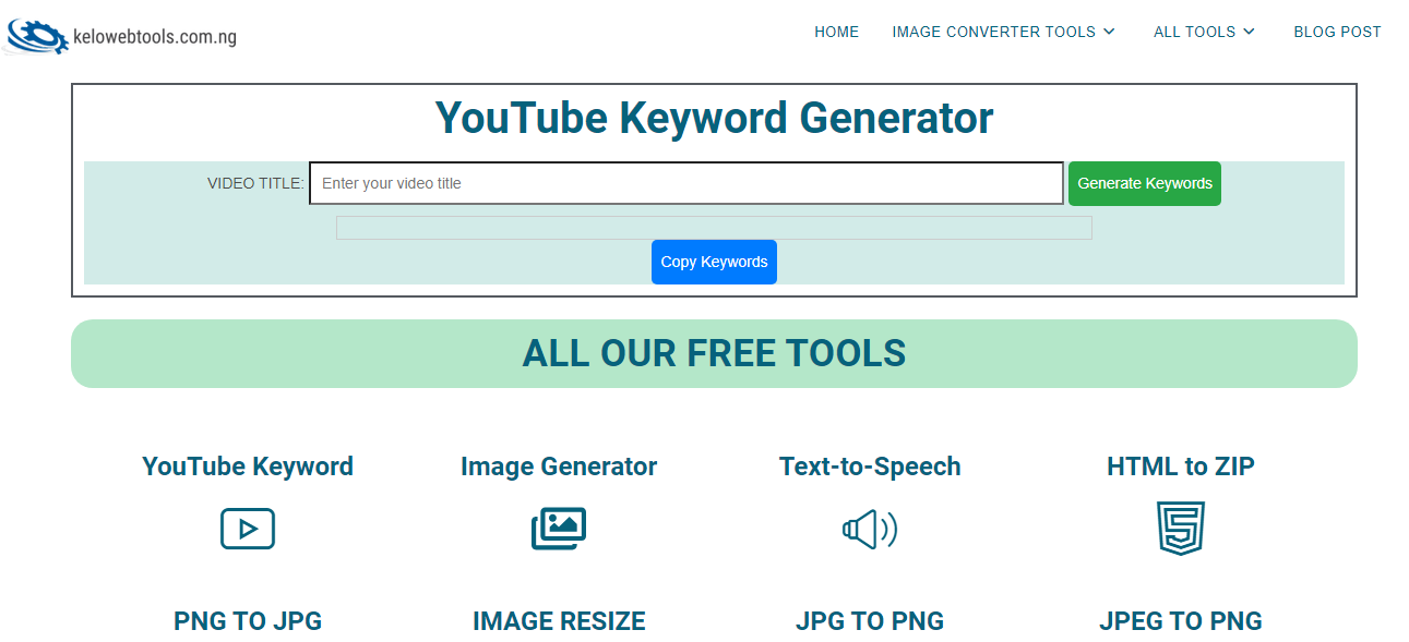 YouTube Keyword Generator
